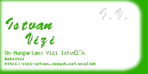 istvan vizi business card